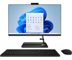 נייח LENOVO AIO 3 i5-12450H 8GB 256Nvme gen4 23.8 FHD DOS Black