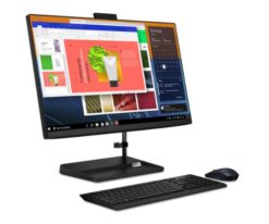 מחשב נייח Lenovo IP3 AIO i5-1245H 8GB 512NVME 27 Iris Pro FHD DOS Blk